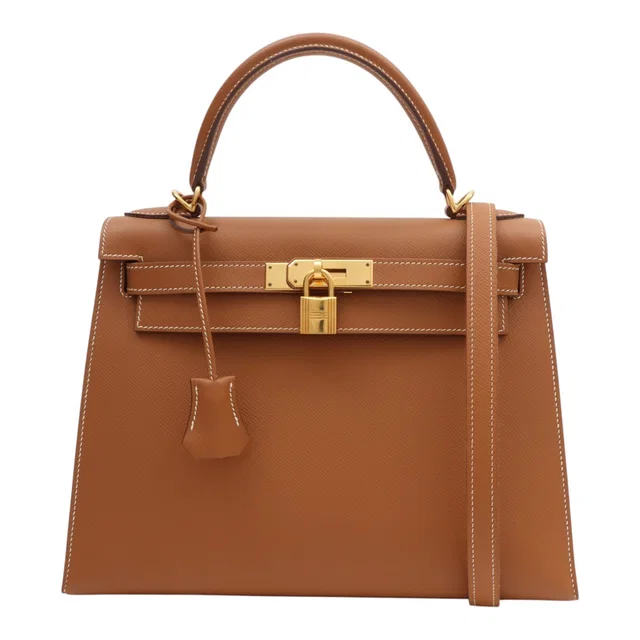 Hermès 2007 Kelly 28 Gold in Gold Epsom leather from VINTAGE QOO TOKYO