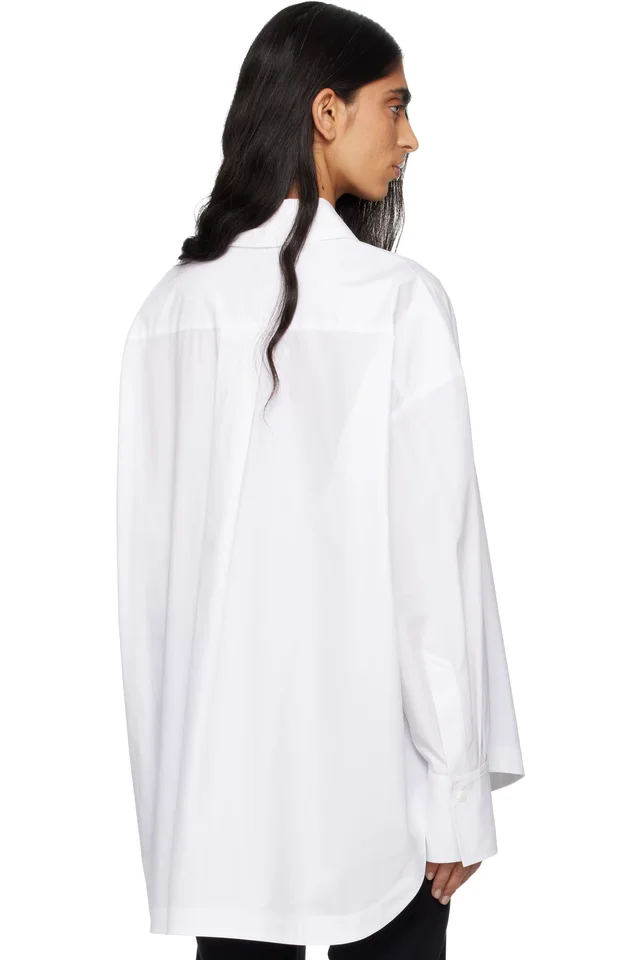 The Attico White Diana Shirt, photo 3 of 4 from SSENSE