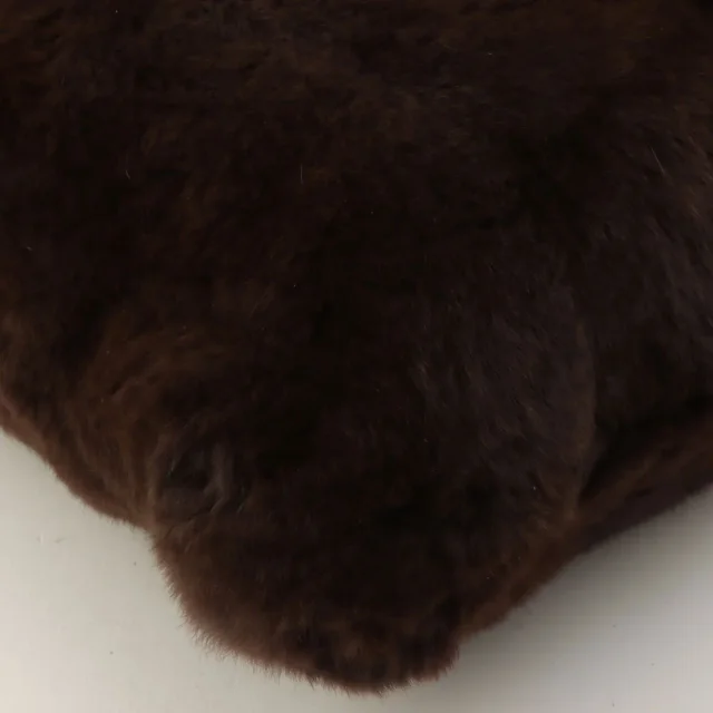 Chanel Around 1998, Lapin Farve brown marble pattern shoulder bag, dark brown from VINTAGE QOO TOKYO, photo 9 of 14
