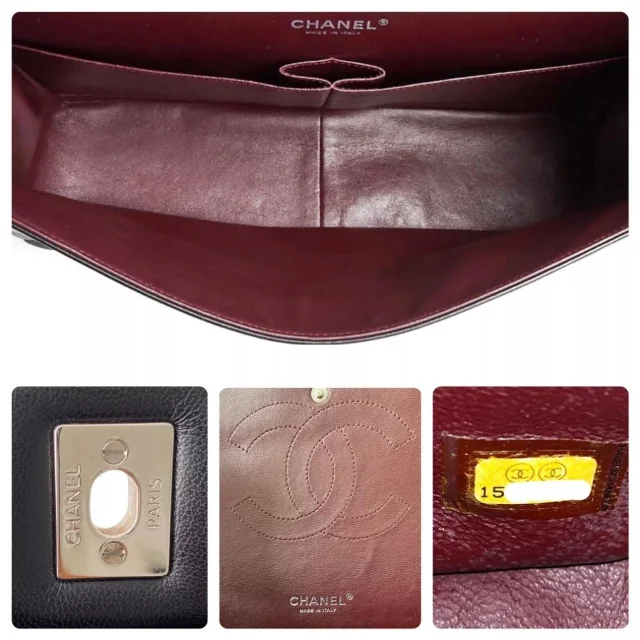 Chanel Maxi Double Flap in Black Lambskin from HEWI, photo 10 of 10