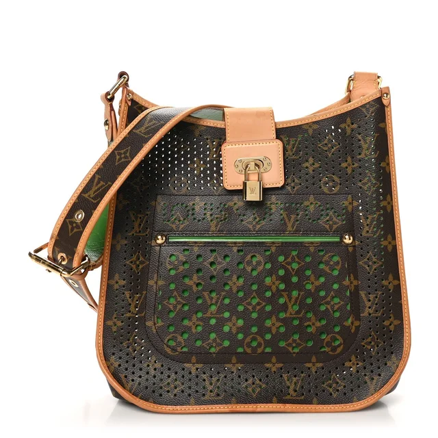 Louis Vuitton Limited Edition Musette Monogram Perfo Coated Canvas Bag - Green in Green Coated canvas from H&T