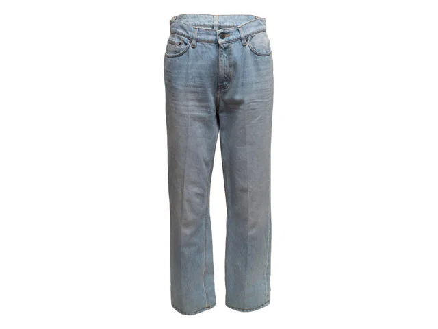 Light Wash The Row Straight-Leg Jeans Size US 8 in Denim from Designer Revival
