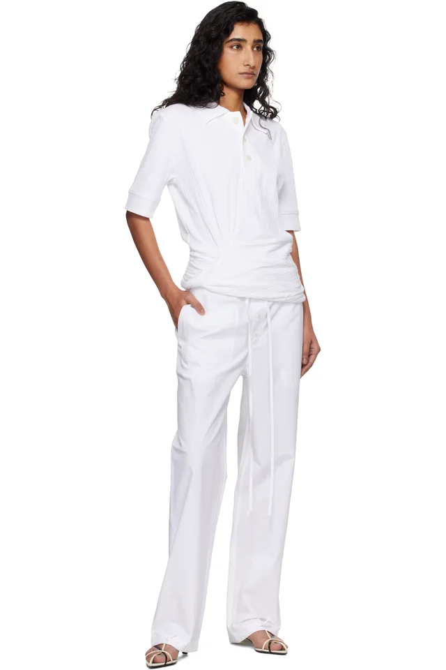 Victoria Beckham White Cargo Trousers, photo 4 of 4 from SSENSE