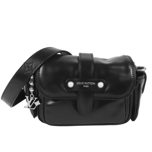 Louis Vuitton Cargo Wearable Wallet Black Calfskin Shoulder Bag in Black Calfskin from The Reluxe