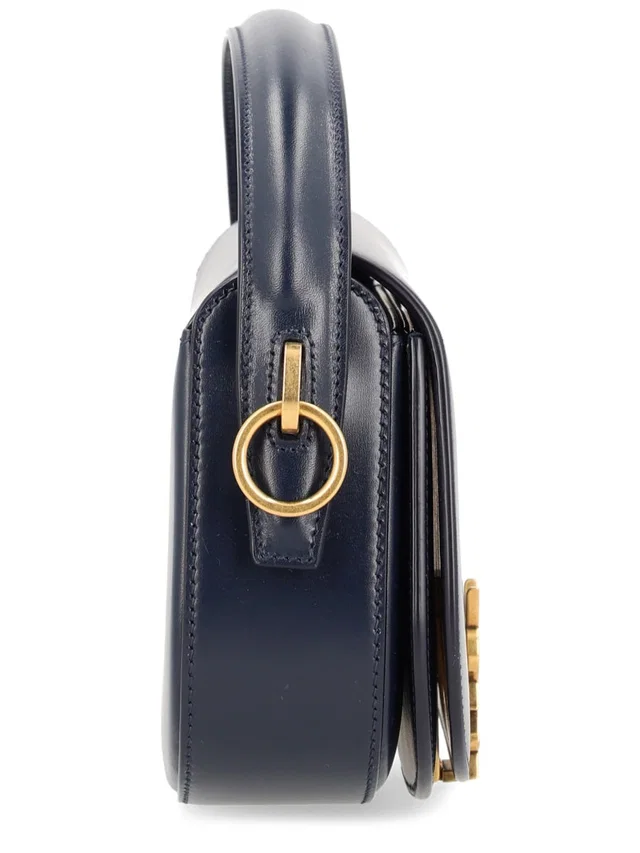 Saint Laurent Voltaire Shoulder Bag — Navy Main: Calf Skin in Navy Calfskin from HEWI