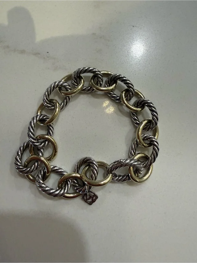 David Yurman Oval Link Chain Bracelet in silver|gold|gray from Poshmark