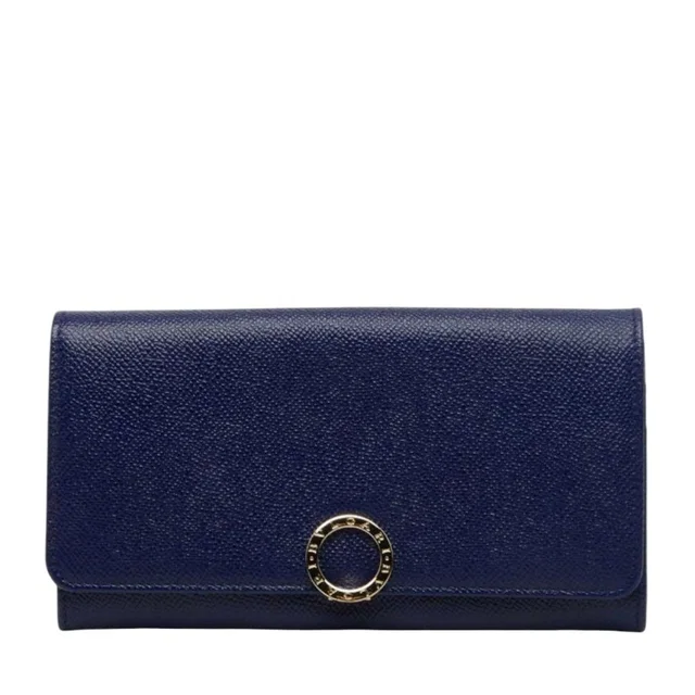 Bvlgari Wallet Blue in Blue Leather from The Reluxe