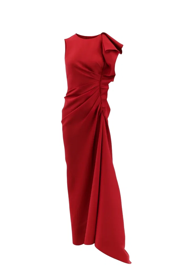 Lanvin ruffle-accented evening dress from Designer Revival