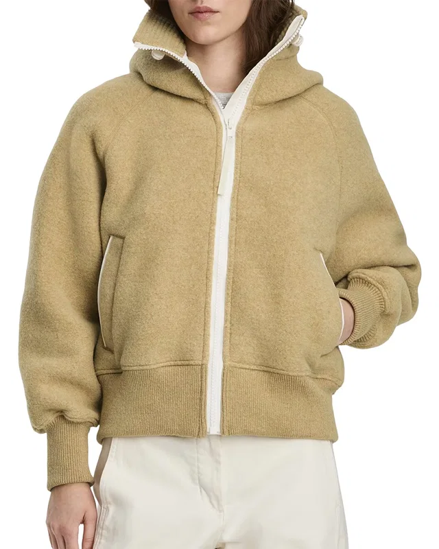 Canada Goose Chilliwack Wool-Blend Fleece Bomber Jacket, image 1 of 1 from Gilt