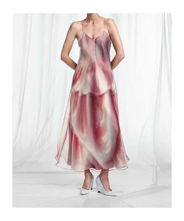 Maison Margiela Trompe L'Oeil Organza Slip Dress, photo 2 of 6 from SENSER