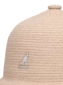 Kangol Bucket hat with pom-pom in 60% Linen, 40% Polyester, 100% Nylon, photo 4 of 6 from LUISAVIAROMA