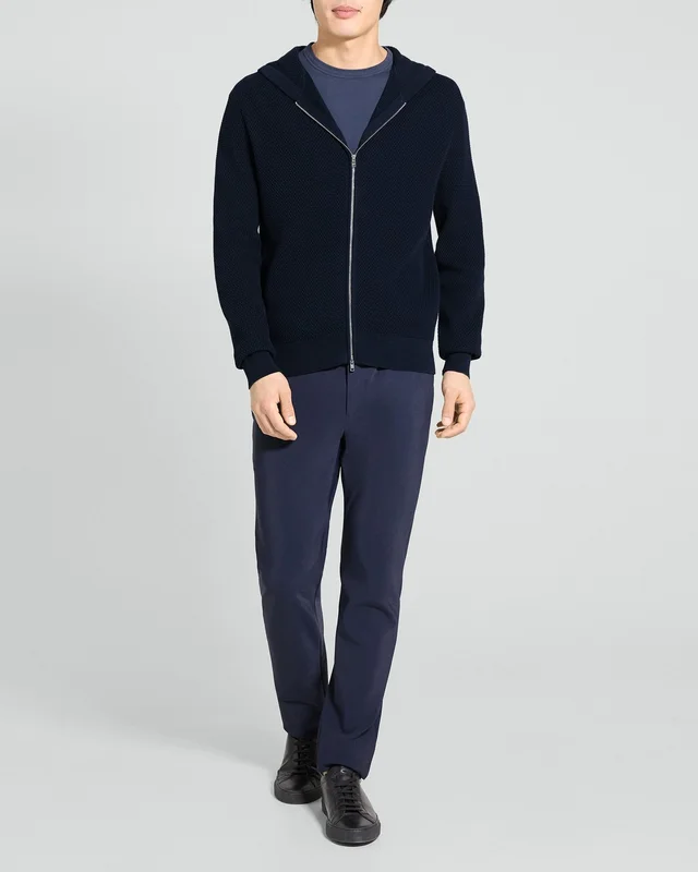 Theory Myhlo Full-Zip Hoodie in Cotton, photo 6 of 6 from Theory