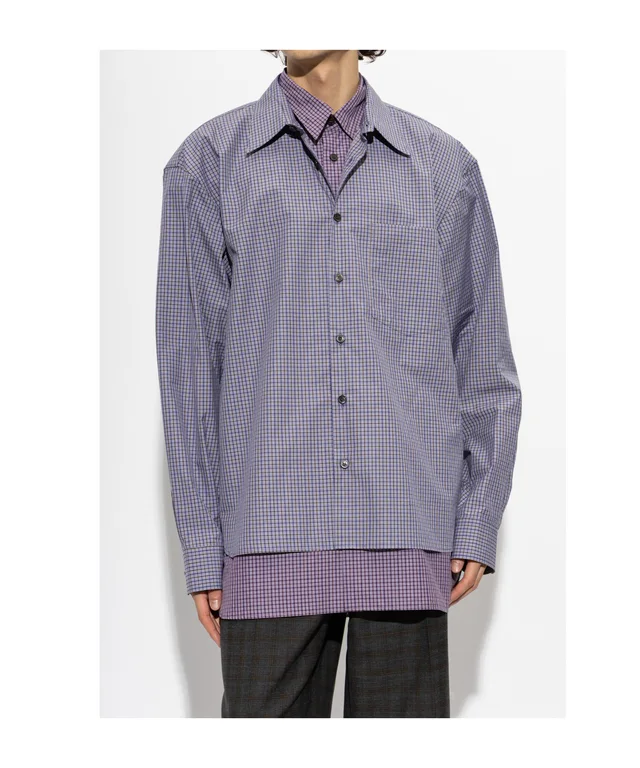 Dries Van Noten Long-sleeved plaid shirt, image 1 of 1 from SENSER