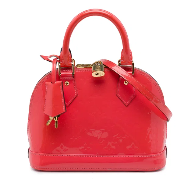 Pink Louis Vuitton Monogram Vernis Alma BB Satchel in Pink Leather from Designer Revival, photo 1 of 1