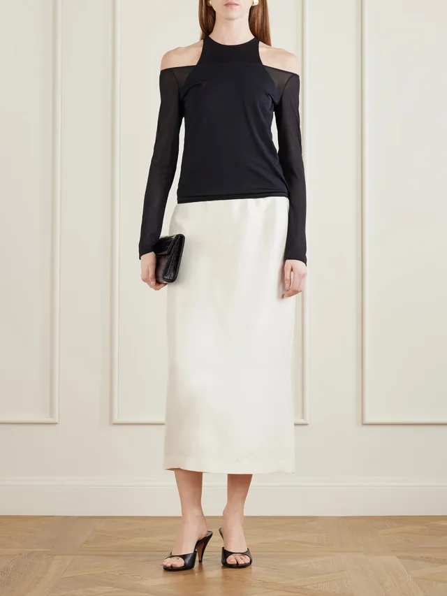 RALPH LAUREN COLLECTION Maxime silk-jersey sweatshirt in Black, photo 2 of 2 from NET-A-PORTER (Canada)