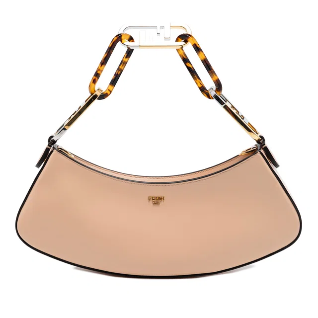 Pink Fendi Leather O Lock Swing Satchel in Pink Leather from Designer Revival