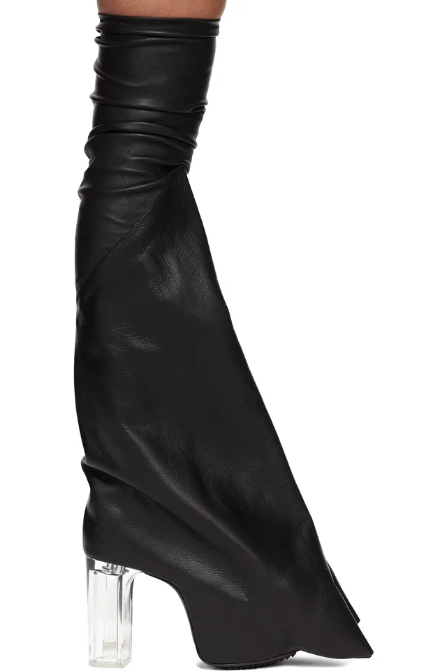 Black Temple Taco Kiss Tall Boots, image 1 of 1 from SSENSE