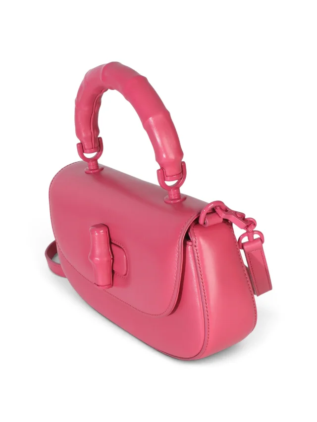 Gucci Pink Calfskin Medium Bamboo Diva Bag in Pink Calfskin from Season 2 Consign, photo 2 of 9