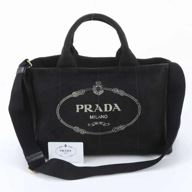 Prada Canapa Shoulder Bag Crossbody Hand from The Reluxe