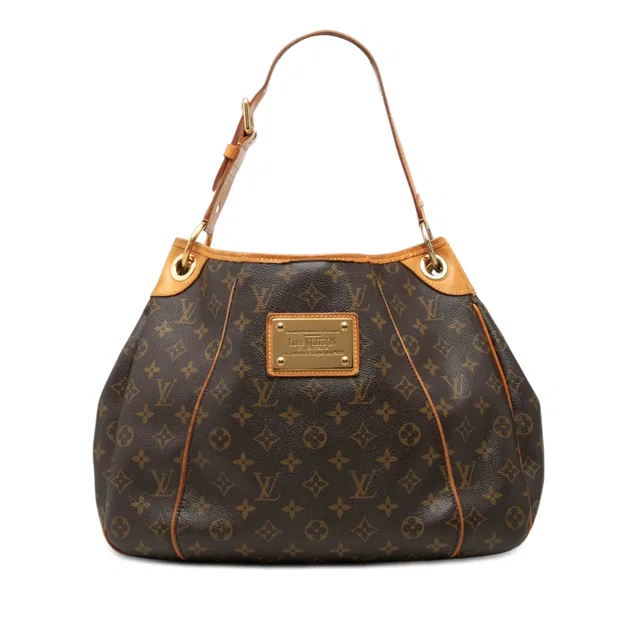 Brown Louis Vuitton Monogram Galliera PM Shoulder Bag in Brown Coated canvas from Designer Revival