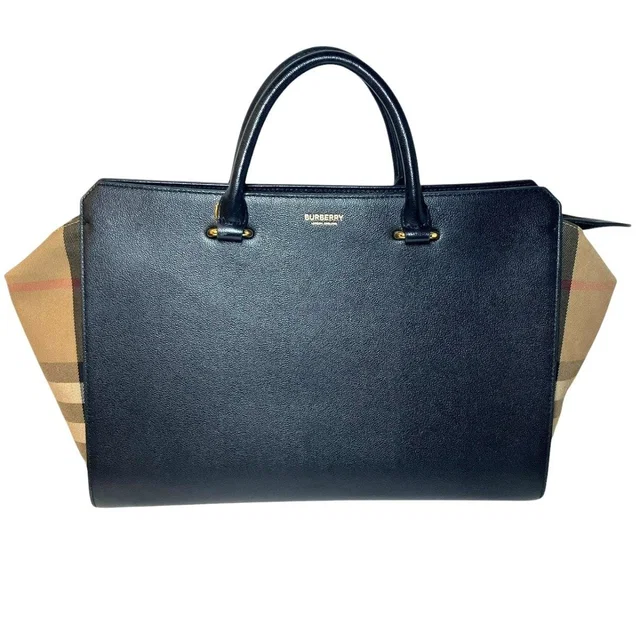 Burberry Banwell Medium Canvas Leather Handbag in Canvas from LuxUness