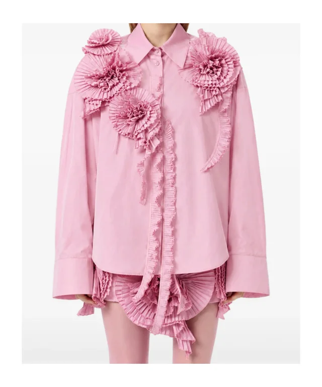 Blumarine rose-embellished shirt, photo 4 of 6 from SENSER