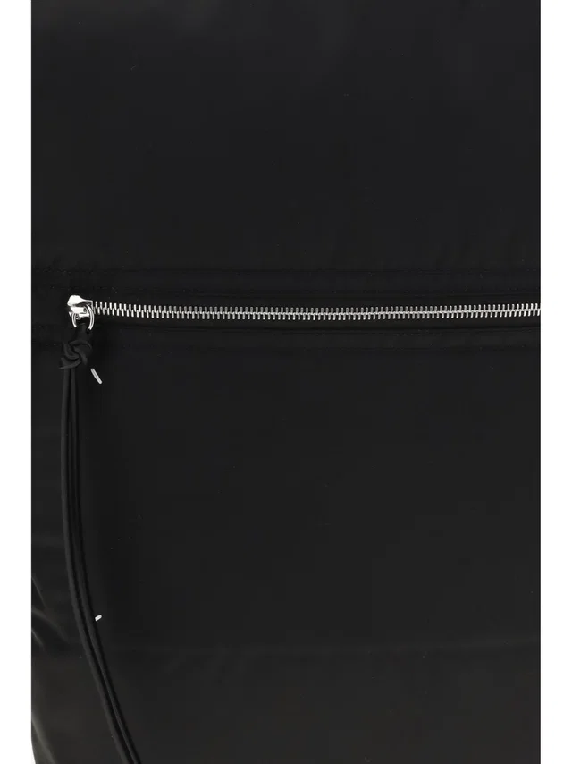 Maison Margiela Zip Line Backpack — Black Polyamide in Black from HEWI