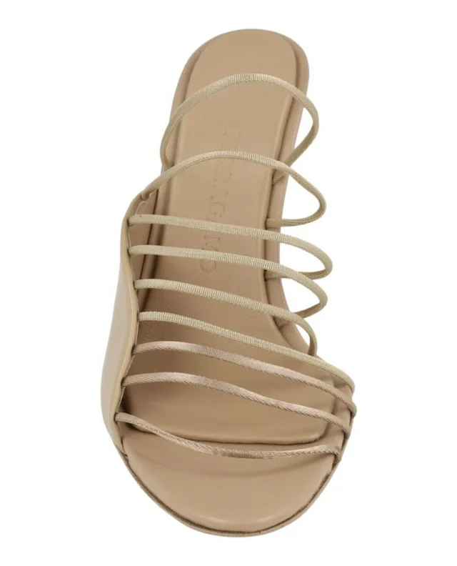 Salvatore Ferragamo Altaire Strappy Mules in beige, photo 4 of 6 from ShopSimon