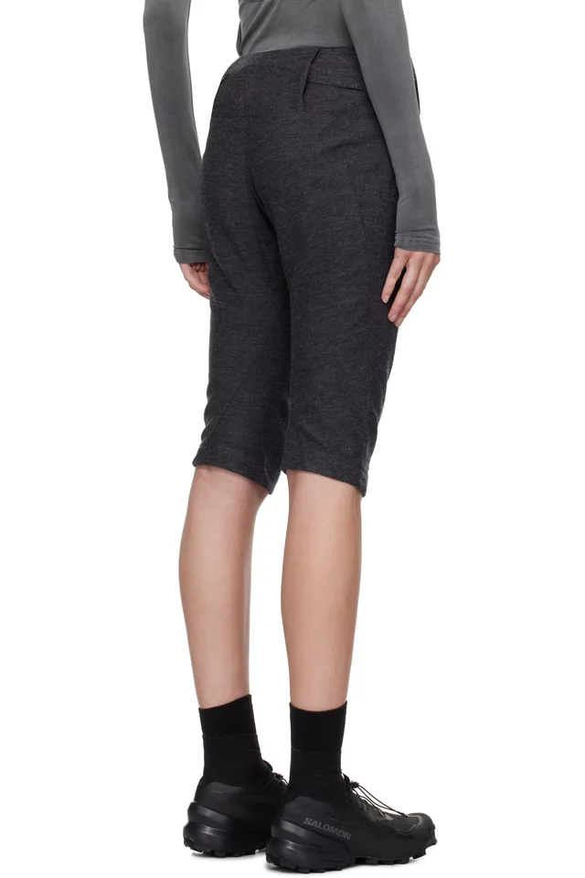 HYEIN SEO Gray Charm Bag Capri Trousers, photo 3 of 4 from SSENSE