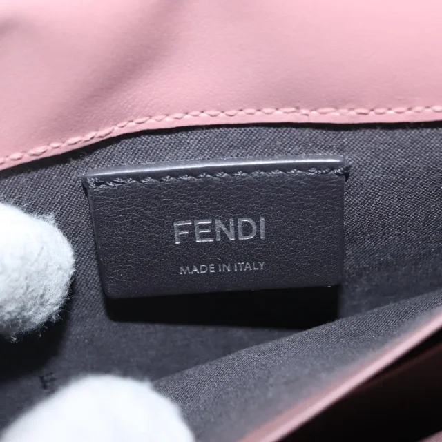 Fendi F Is Wallet On Chain Leather Pink Bag in Pink Leather from HEWI, photo 6 of 24