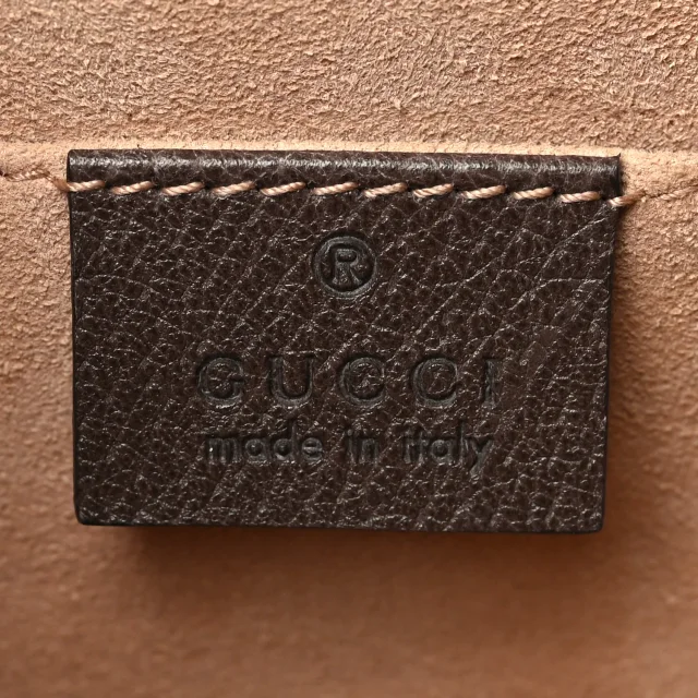 Gucci Textured Calfskin Web Crystal Heart Stripe Small Totem Shoulder Bag New Acero in Calfskin from FASHIONPHILE, photo 6 of 11