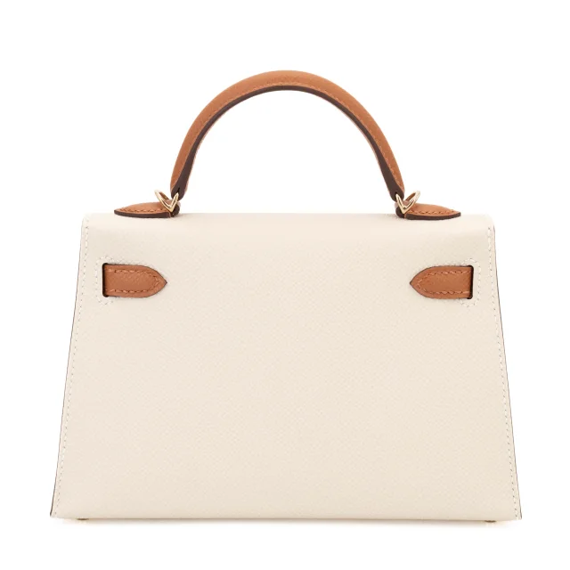 Hermès Mini Kelly II HSS Craie (10) Gold (37) in White Epsom leather from Ginza Xiaoma, photo 1 of 1