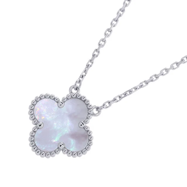 Van Cleef & Arpels Vintage Alhambra NecklaceVCARF48700 18K White Gold in White from GALLERY RARE