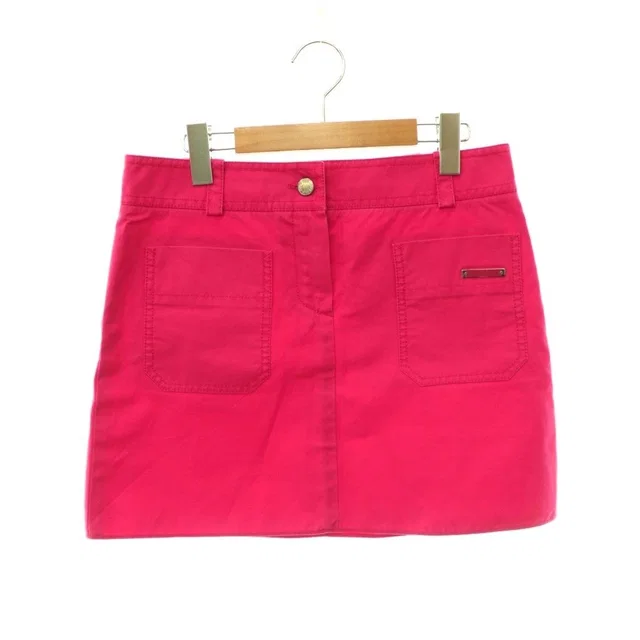 Louis Vuitton Mini Skirt Trapezoid Logo 36 Pink in Pink from The Reluxe