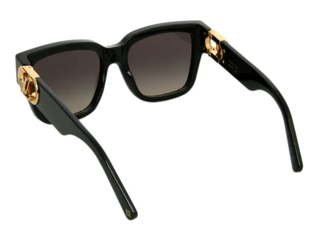 Black LV Link Sunglasses in Black from Ann's Fabulous Finds, photo 3 of 6