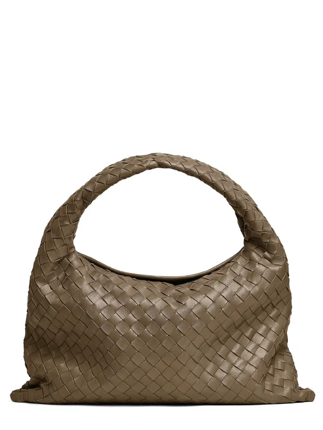 Bottega Veneta Hop Shoulder Bag — Beige Main: Calfskin in Beige Calfskin from HEWI