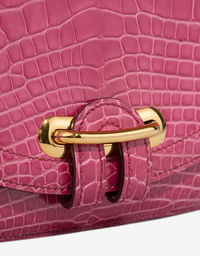 Hermès Passe-Guide Alligator Mississippi Rose Tyrien in Pink Crocodile from SACLÀB, photo 7 of 9