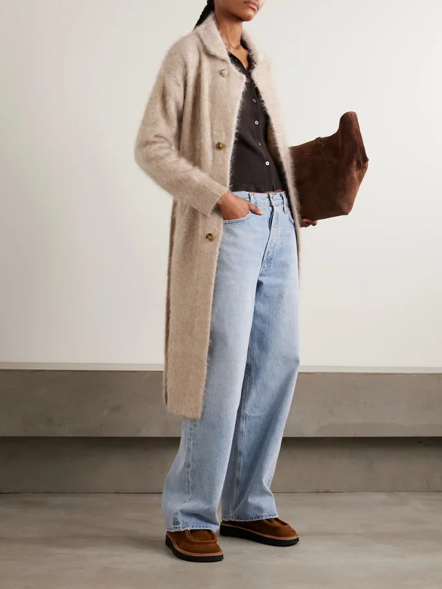 GUEST IN RESIDENCE Grizzly belted brushed-cashmere coat in Beige, photo 2 of 2 from NET-A-PORTER (Canada)