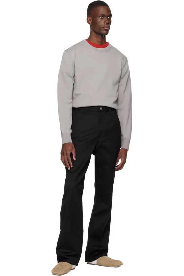 Carhartt Work In Progress Black Simple Trousers, photo 4 of 4 from SSENSE