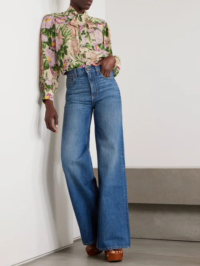 CHLOÉ High-rise wide-leg jeans in Blue, photo 2 of 2 from NET-A-PORTER (Canada)