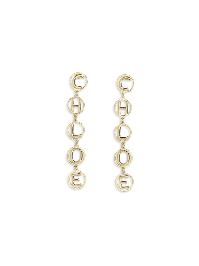 Chloé Drop Earrings — Gold Brass in Gold from HEWI