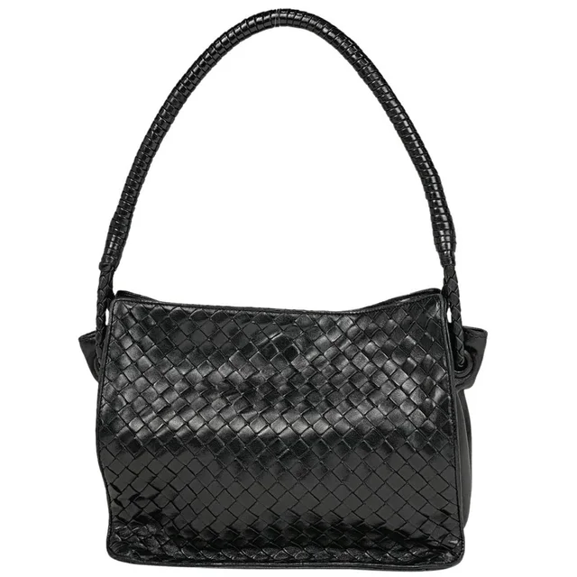 Bottega Veneta Intrecciato Shoulder Bag Hobo Tote Handbag Woven Nappa Black in black Nappa leather from Poshmark