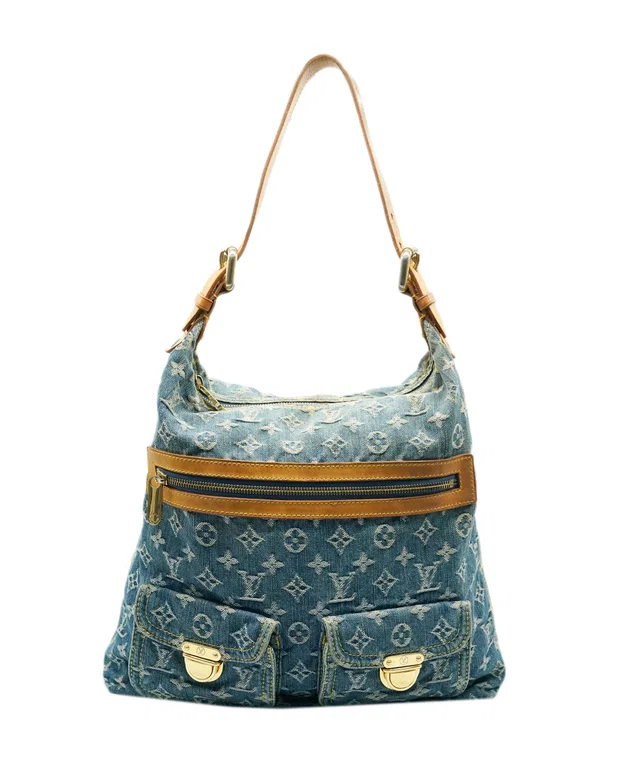 Louis Vuitton Monogram Denim Baggy GM Shoulder Bag in Blue 2005 in Blue Denim from Luxury Promise