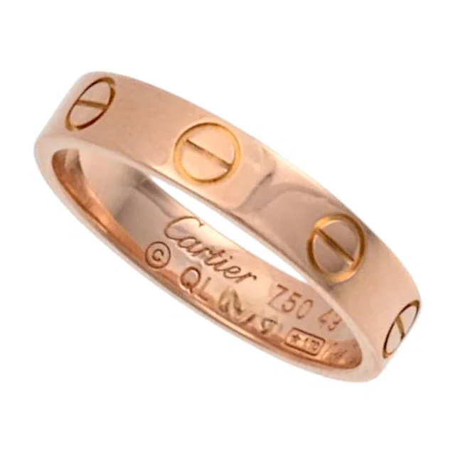 Cartier 18K Love Ring #49 Yellow Gold in Yellow from VINTAGE QOO TOKYO