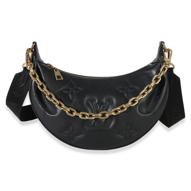 Louis Vuitton Black Calfskin Bubblegram Over The Moon in Black Calfskin from myGemma