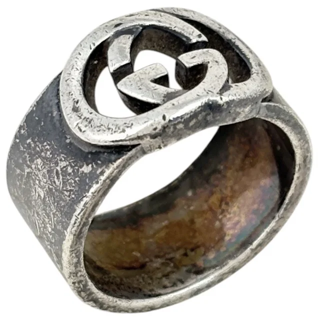 Gucci Ring Interlocking G 925 Sterling Silver in Silver from The Reluxe