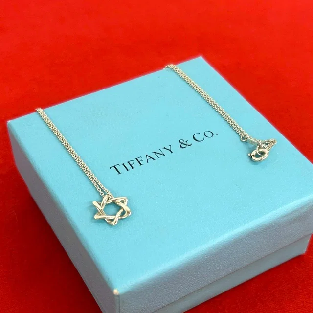 Tiffany & Co. Vintage Star of David Necklace 925 Sterling Silver Pendant in Silver from The Reluxe