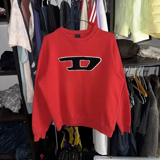Diesel Vintage Sweatshirt Big Logo “d” in red from Grailed