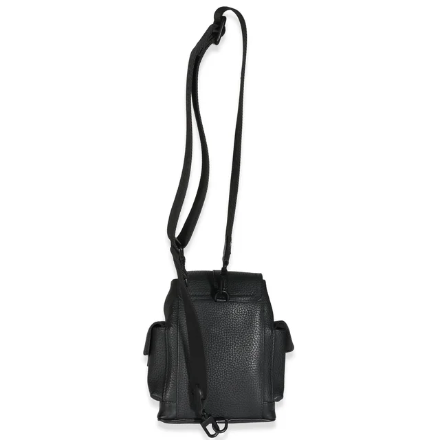 Louis Vuitton Black Taurillon Christopher XS Backpack in Black Leather from myGemma, photo 2 of 2