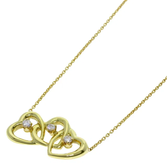 Tiffany & Co. Triple Heart Diamond Necklace 18k Yellow Gold in Yellow from The Reluxe